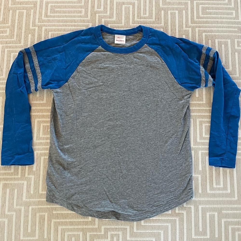 Hanna Andersson Boys 3/4 Sleeve Raglan Cotton TShirt.  Size 10.